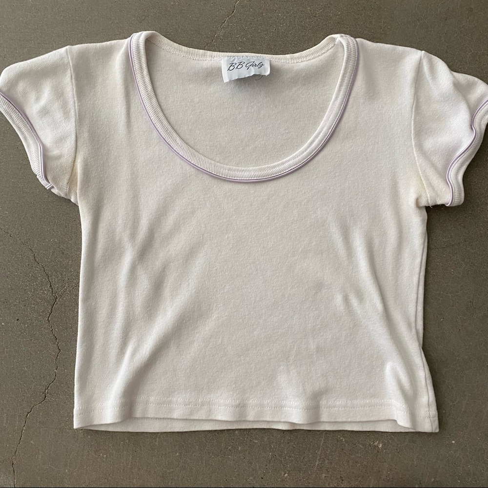 white crop top